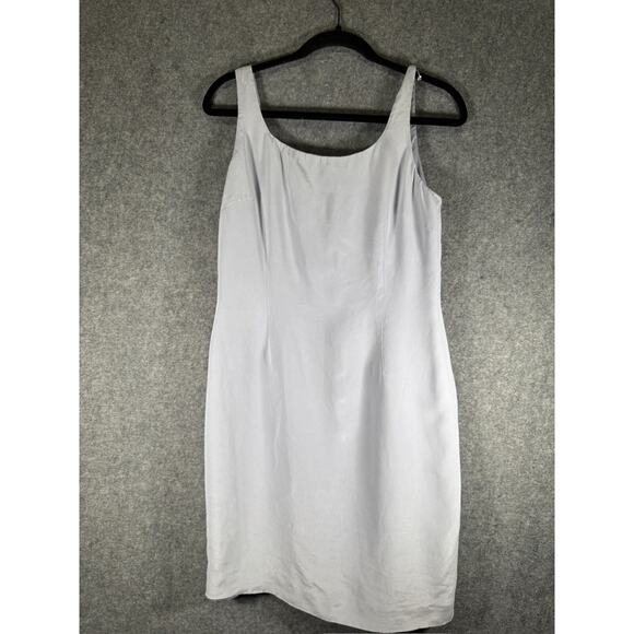 Jones New York Dress Women 12P Blue Sleeveless Silk Midi‎ Fairy Whimsical - Picture 1 of 6
